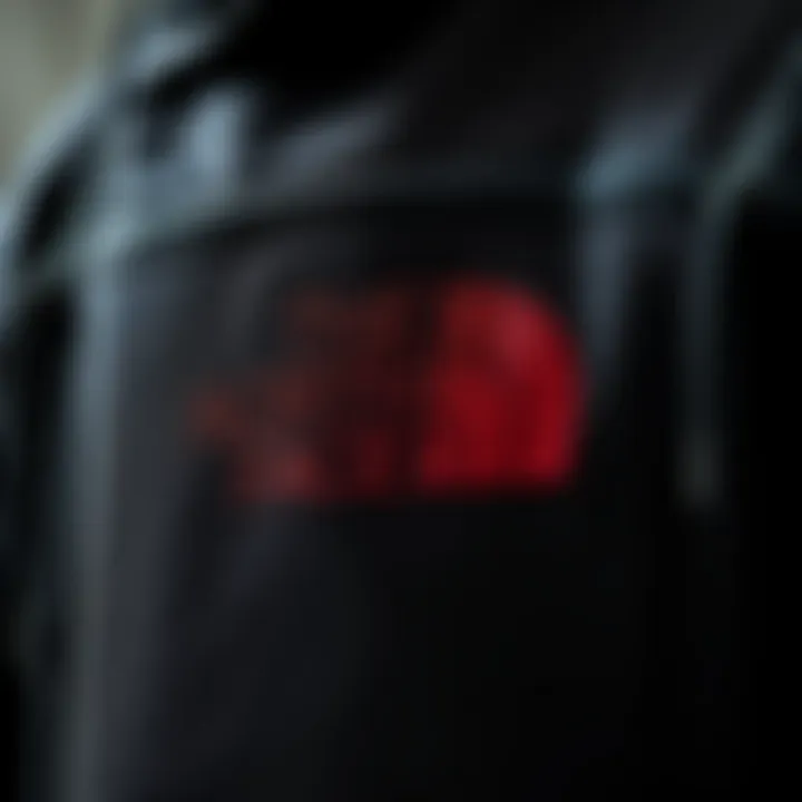 Close-up of the fabric quality of The North Face Retro 1996