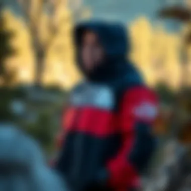 The North Face Retro 1996 in a natural outdoor landscape