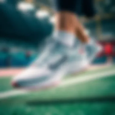 Athlete wearing Torex shoes during a sporting event