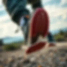 Dynamic outdoor activity featuring Torex sports shoes