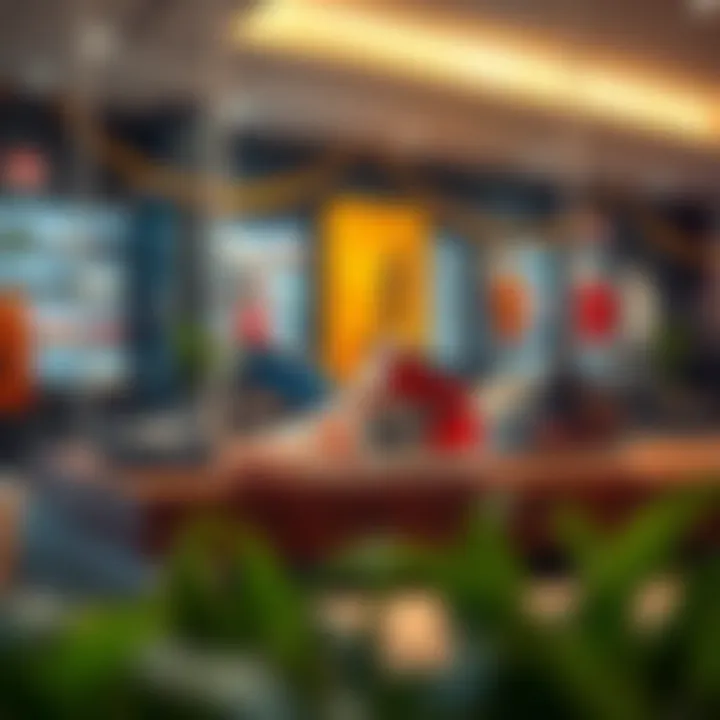 Trendy NBA Shoes Display Trendy NBA shoes displayed in a stylish setting