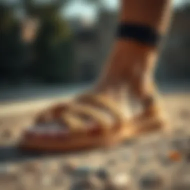 Trendy sandals made from eco-friendly materials