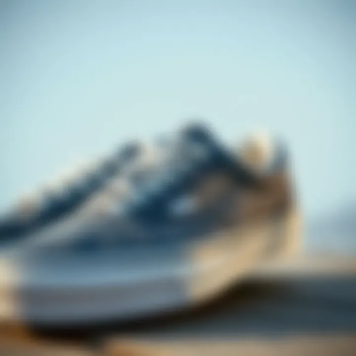 Close-up of Vans shoes highlighting their unique design and comfort