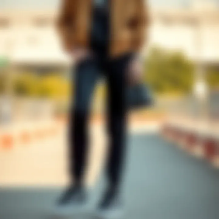 Vans shoes paired with trendy outfits showcasing versatility