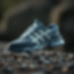 Showcasing a stylish waterproof sports shoe designed for outdoor activities.