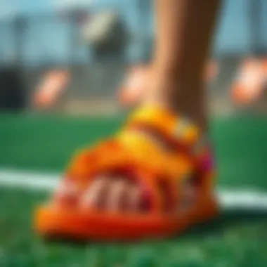 Youthful sandals in vibrant colors